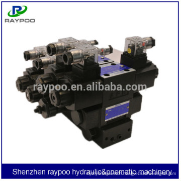 hydraulic valve station for hydraulic cotton bale press machine